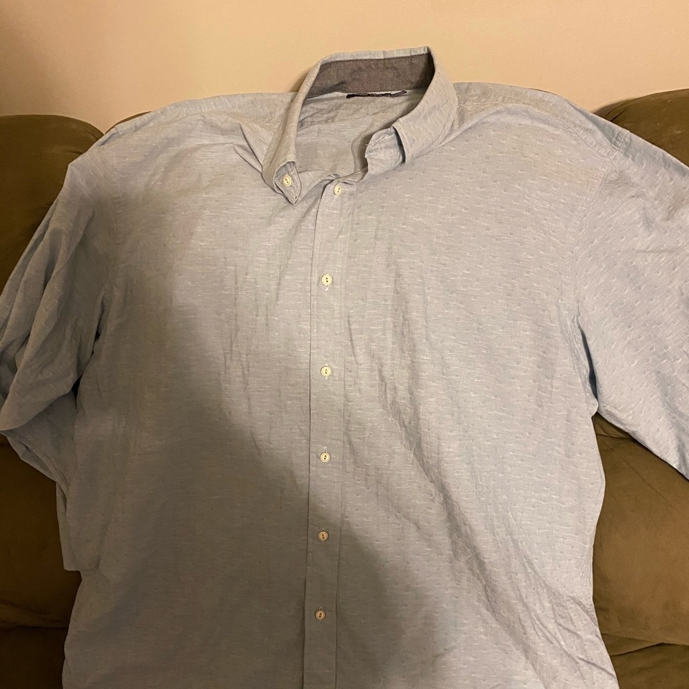Nautical Light Blue Light Cotton Buttondown